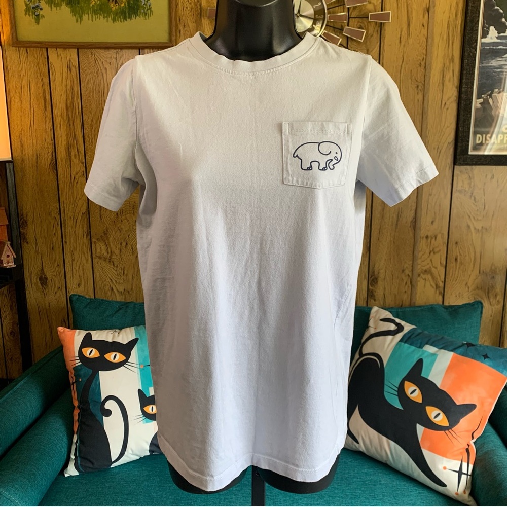Ivory Ella Baby Blue Baby Pocket Tee
